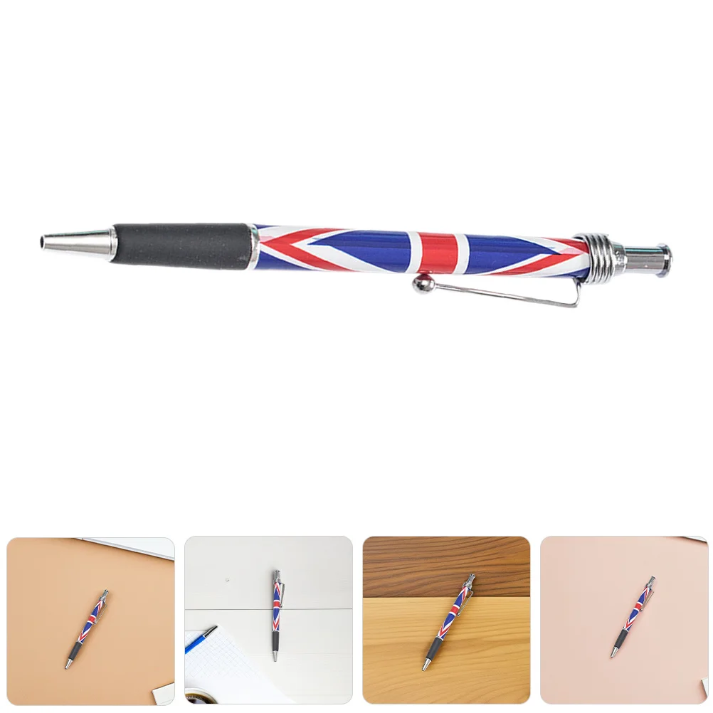 

20pcs Flag Ballpoint Pen British Flag Pattern Smooth Writing Signing Ink Office School Home Use Patriotic Desk