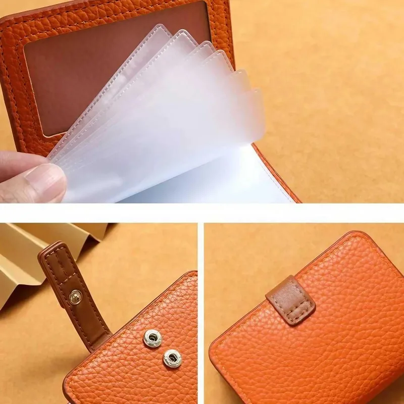 Portable Fashion Card Holder Multi-Card Slots Large Capacity Design Driver's License Card Organizer