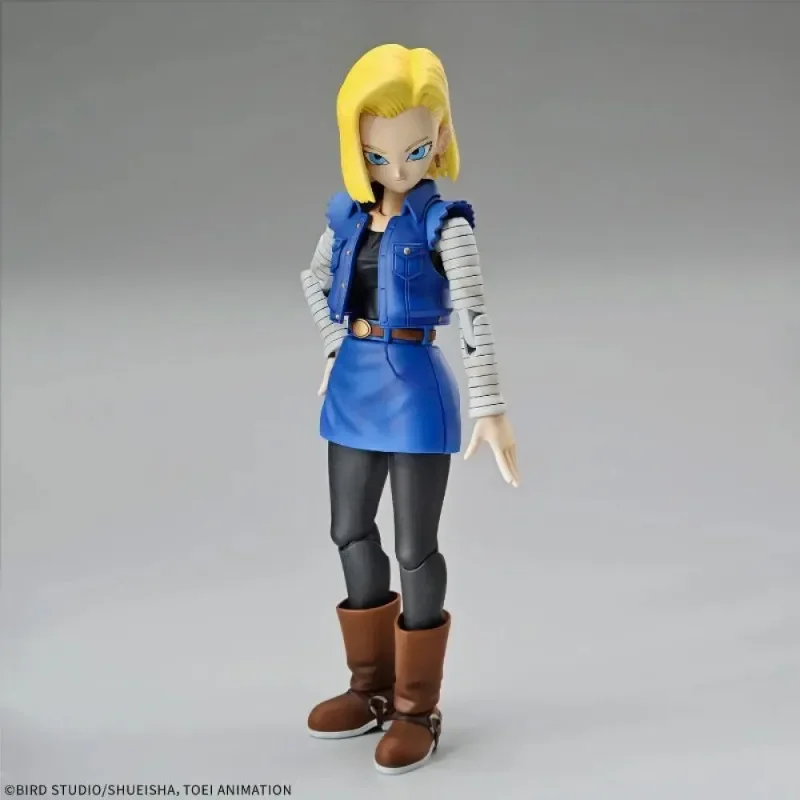 ในสต็อกของแท้ Bandai Figure-Rise Standard FRS Dragon Ball Android 18 Assembly อะนิเมะ Action Figure ของเล่นคอลเลกชันของขวัญ