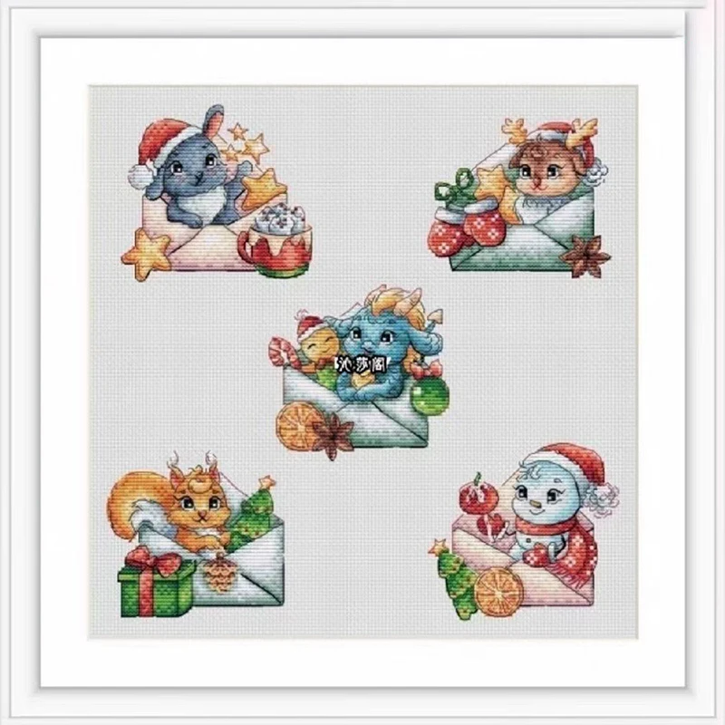 5145 Kreuzstich-Sets für Stickerei, Kreuzstich, Kreuzstich, komplettes Kit, Stich-Kreuzstich-Set, Nadel, Kunst und Handwerk, DIY