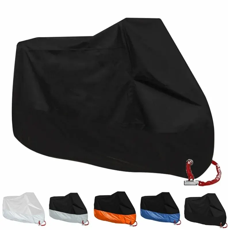 

Motorcycle Cover Waterproof All Season Dustproof UV Protection 190T Motorbike Cover Multiple Colors
