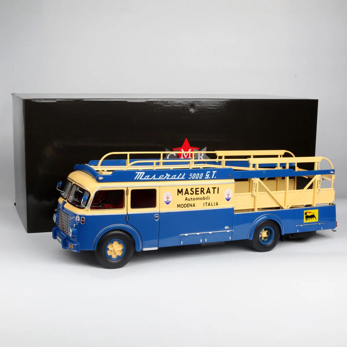 CMR 1:18 مقياس دييكاست سبيكة مازيراتي شاحنة نقل مقطورة لعب السيارات نموذج الكلاسيكية الكبار هدايا تذكارية عرض ثابت