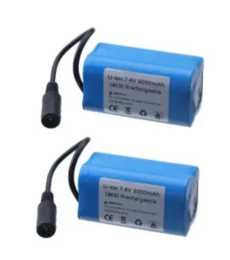 7,4 V 12000 Mah 6000 Mah Batterie Für T188 T888 2011-5 V007 C18 H18 V18 D18B FX88 Fernbedienung RC Angeln Köder Boot Batterie Teile