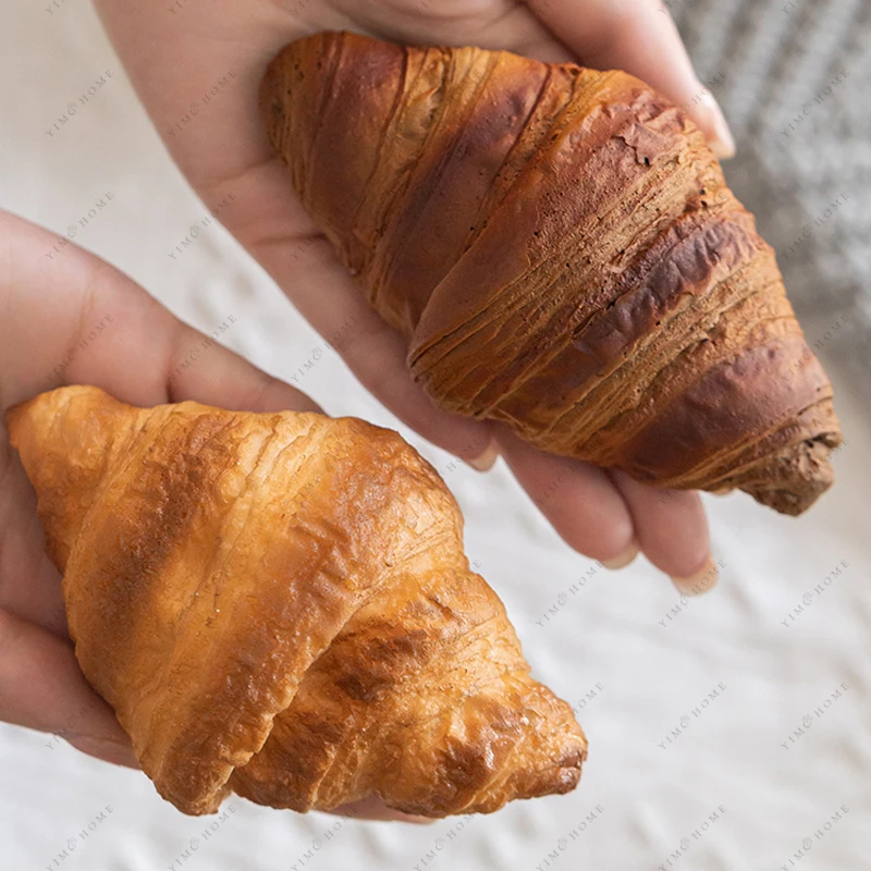 Simulation Bread Fake Croissant Model Croissants Cake Window Decoration Camping Ornaments Breakfast Food Shooting Props