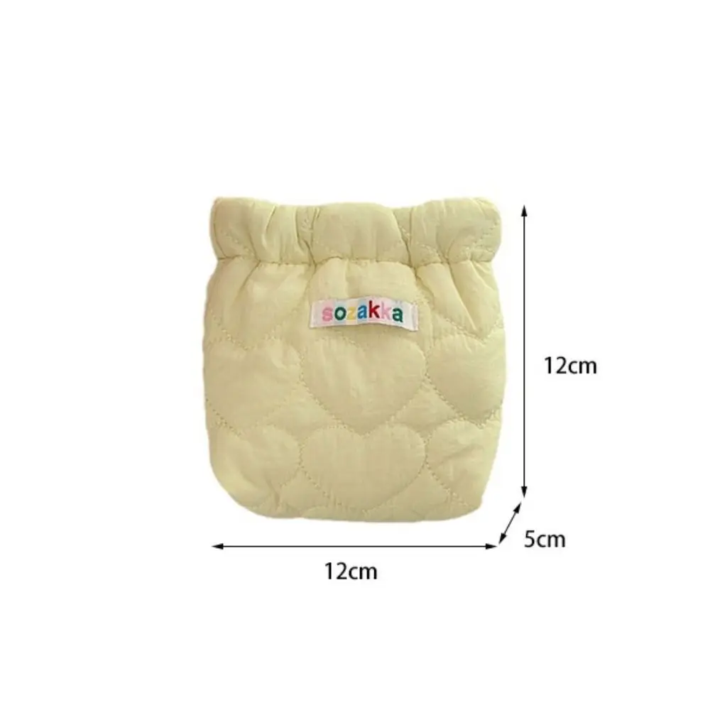 Cotton Coin Purse New Lightweight Solid Color Shrapnel Bag Portable Storage Pouch Women