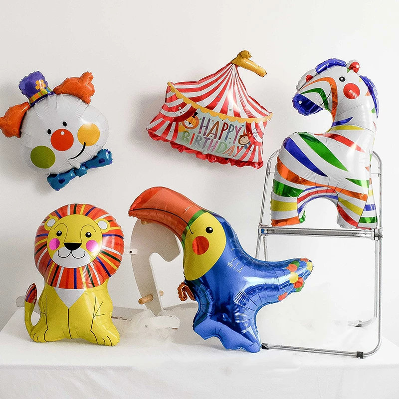 Circus Verjaardagsfeestje Banner Dieren Baby Douche Ballon Set Kinderen Blazende Rol Verjaardagsbenodigdheden