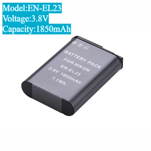 1850Mah EN-EL23 Lit… - image