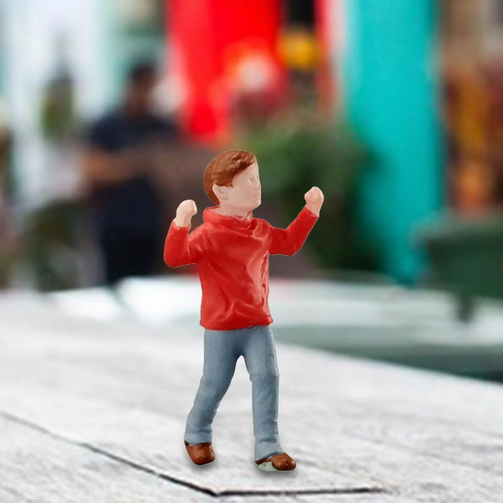 Figura Diorama a escala 1:64, diseño en miniatura, figura de personas callejeras, colecciones de pasatiempo de jardín de hadas, adorno de escritorio, Mini estatuilla