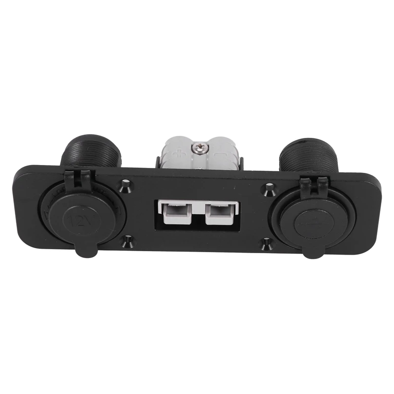 Flush Mount Anderson Plug Socket Double USB Charger Socket Panel for Caravan Camper Boat Truck