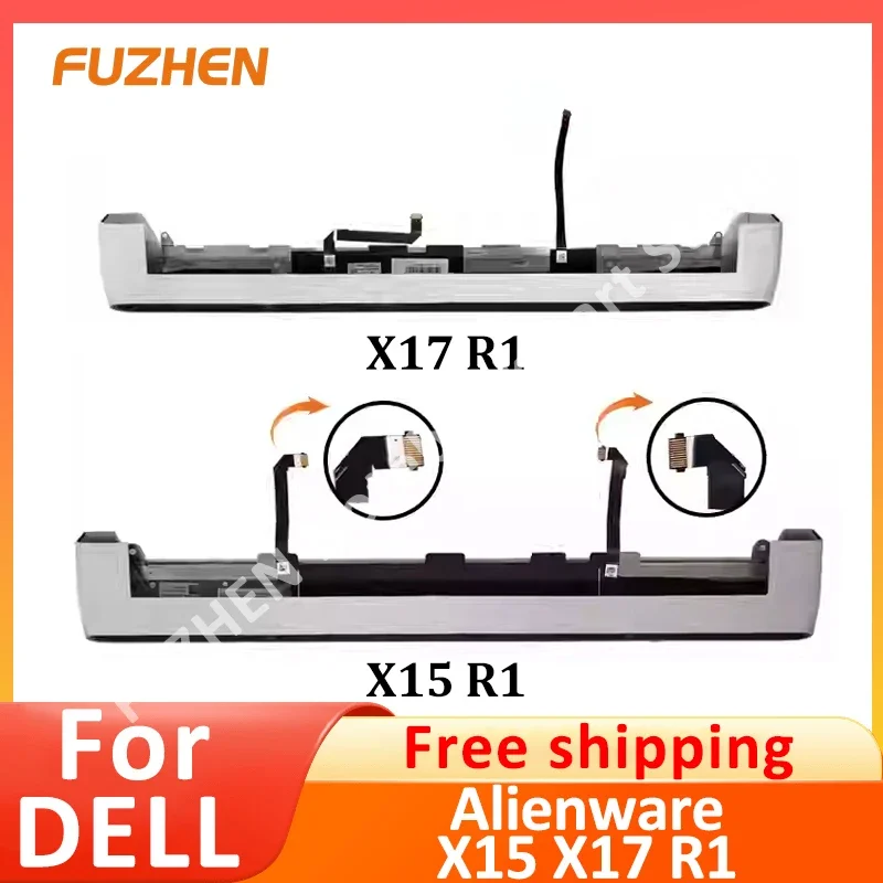 

98%NEW Laptop Case White Hinge Clutch Cover for Dell Alienware X17 X15 R1 005G34 050XP3 Air Outlet Cooling Shell With Lamp