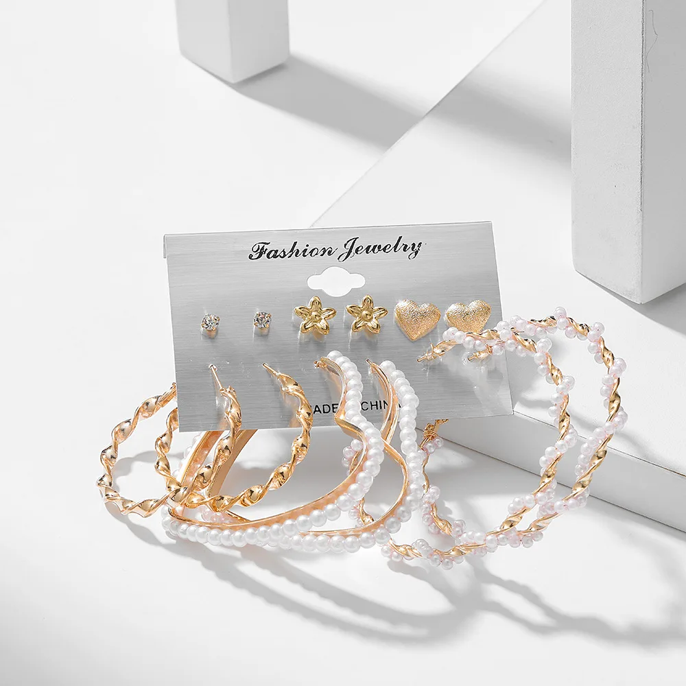 Korean Style Exquisite Charm Long Tassel Stud Earrings Set Women Personality Versatile Girlfriend Party Gift Jewelry