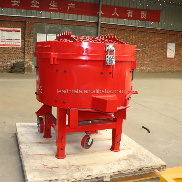 Mobile factory suppliers 250KG pan mixer for refractory for mixing mortar