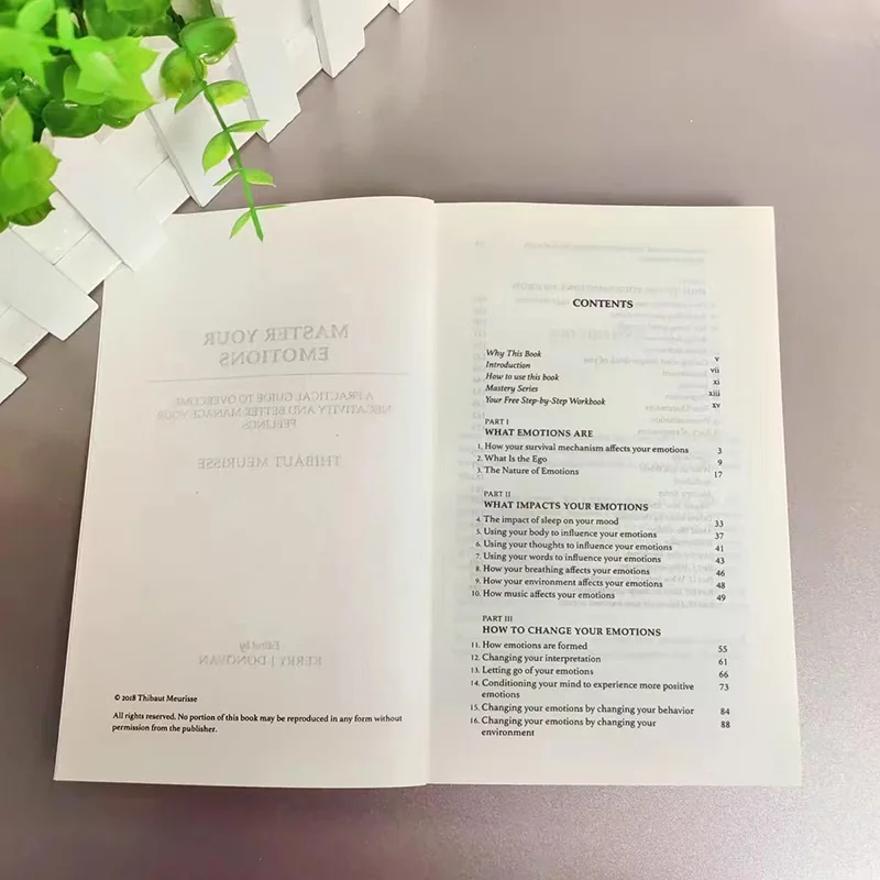 Libro inglese: Maestro le tue emozioni: Una guida pratica per superare la negatività Oleh Thibaut Meurisse Libros Livros