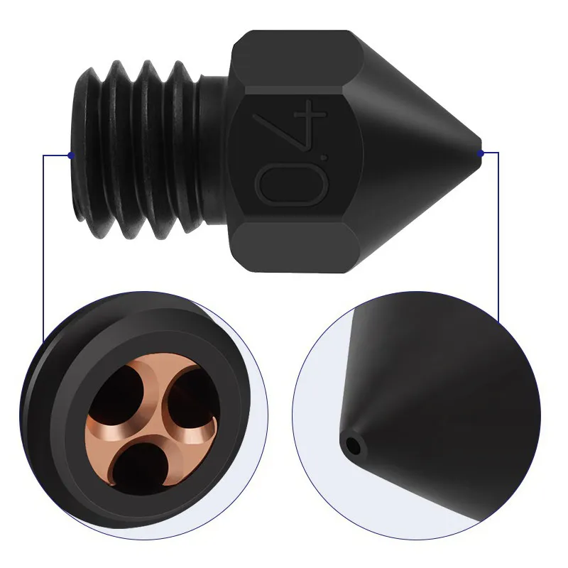 

MK8 закаленная сталь CHT Clone сопло с тремя отверстиями для аксессуаров для 3D-принтеров