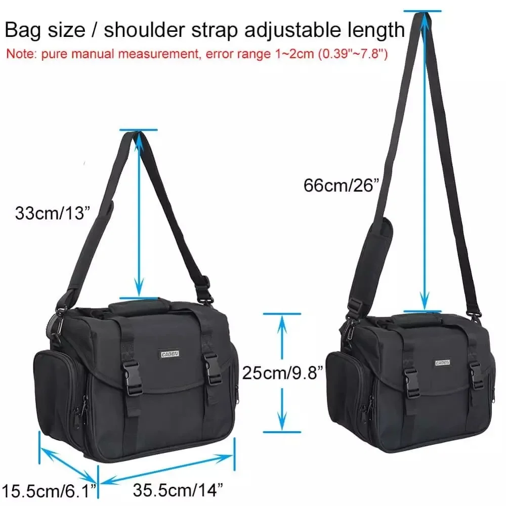 Dslr Camera Tas Polyester Schouder Camera Case Voor Etui Waterdichte Fotografie Foto