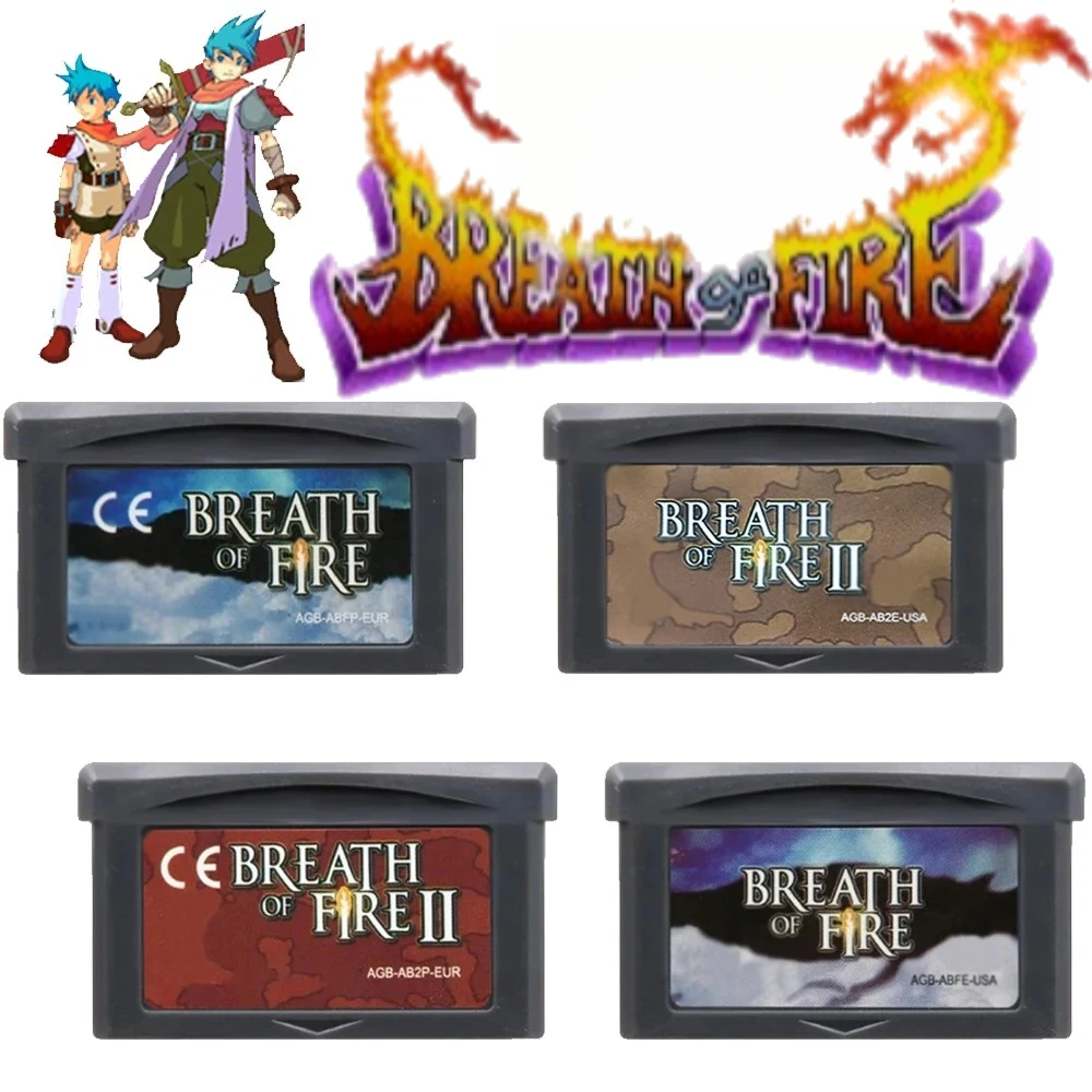 EUR/USA الإنجليزية GBA لعبة خرطوشة التنفس من النار سلسلة 32 بت لعبة فيديو وحدة التحكم بطاقة التنفس النار 2 #1