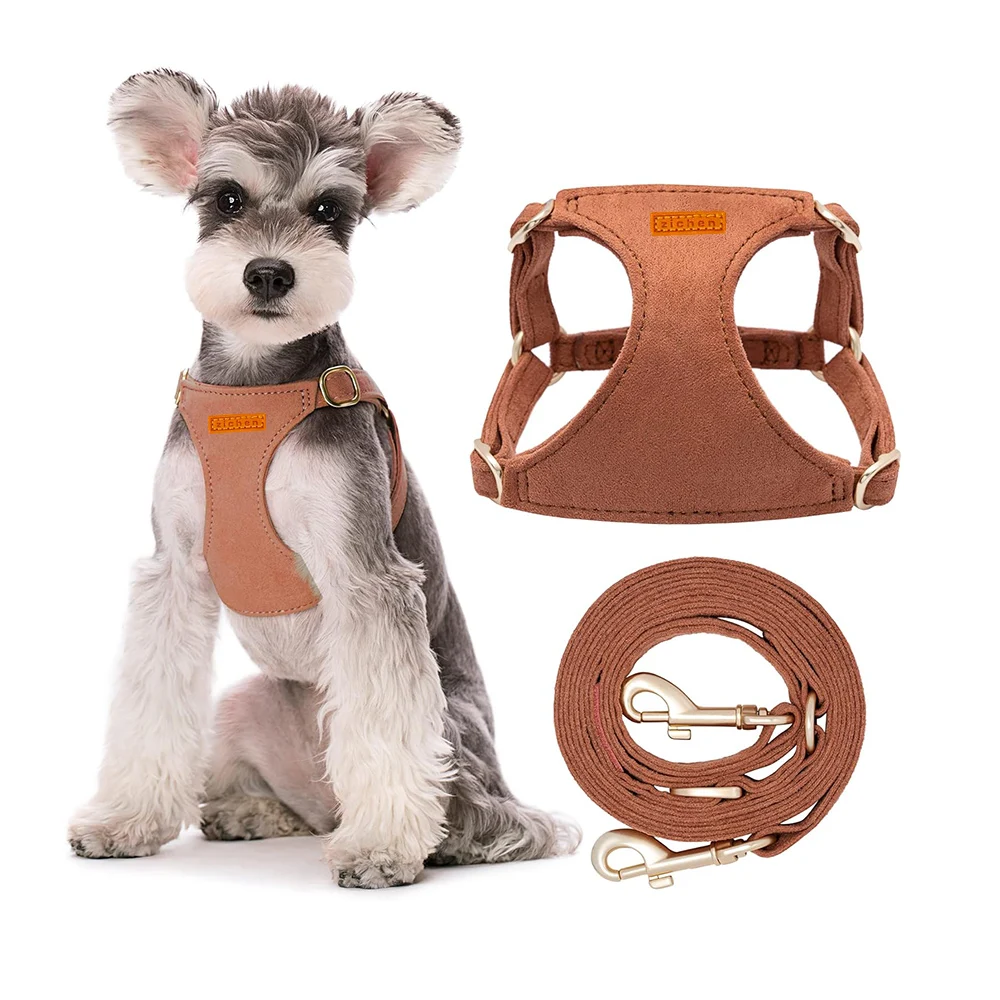 

No Pull Dog Harness- Lightweight and Soft Puppy Harness Adjustable Dog Harness and Leash Set Suitable for Puppy Small Dogs