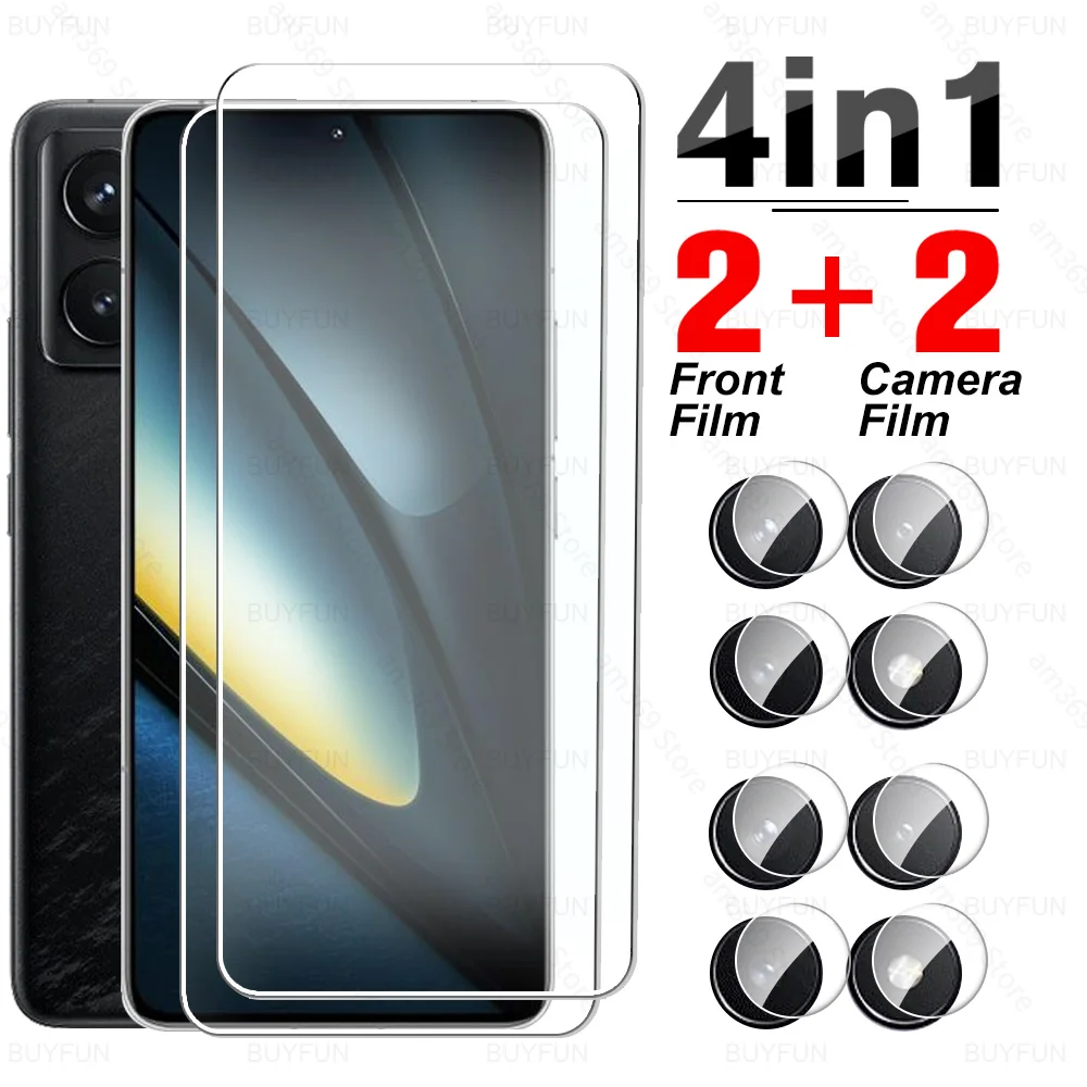 4To1 Tempered Glass For Xiaomi Poco F6 Pro Protective Glass PocoF6 PocoF6Pro Little F6Pro Poxo Poko F 6 5G Lens Screen Protector