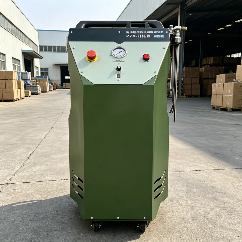 

Electric New Dry Ice Blasting Machine P7X Ensures Clear Results in Removing Debris From Cars