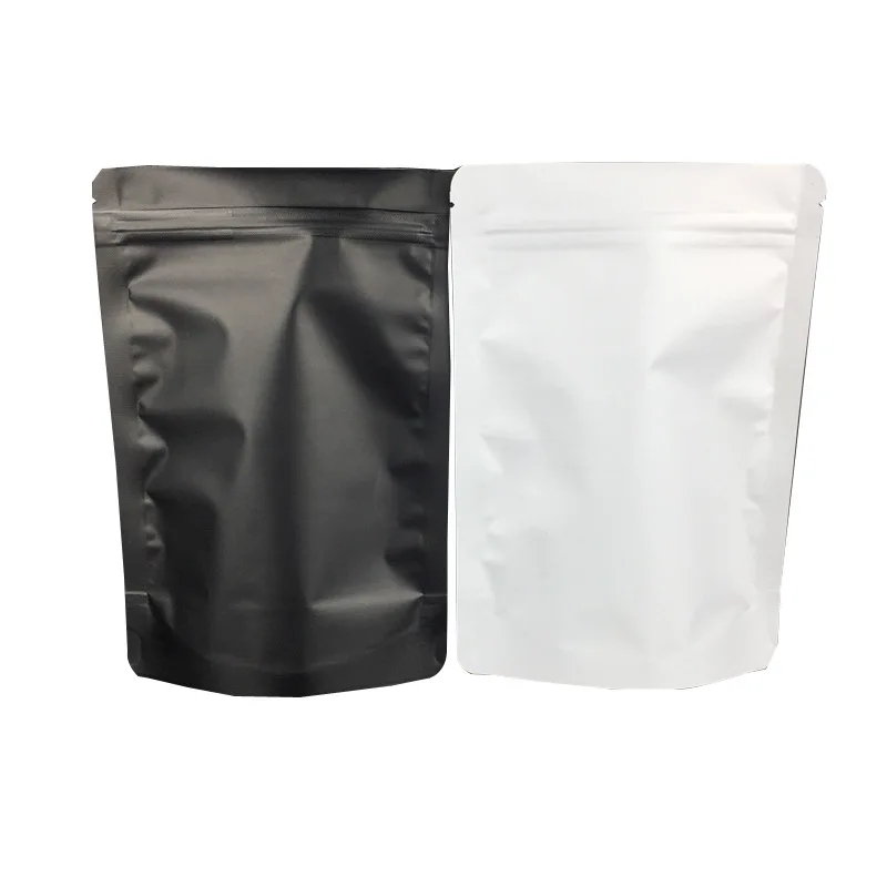 Thick Smell Proof Food Candy Coffee Ziplock Package Bags Doypack Resealable Matte Color Aluminum Foil Zip Lock Stand Up Pouches