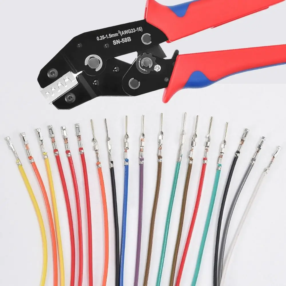 كماشة أداة العقص فكي سبيكة SN-2546B 58B 02C 03H 06WF X6 / 06 48BS تستخدم لمحطات العقص فتحة الفك عرض 4 مللي متر