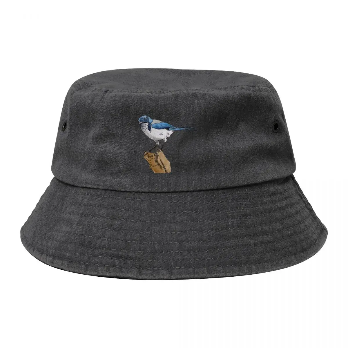 Scrub Jay Bucket Hat Kids Hat Streetwear Caps For Women Men's