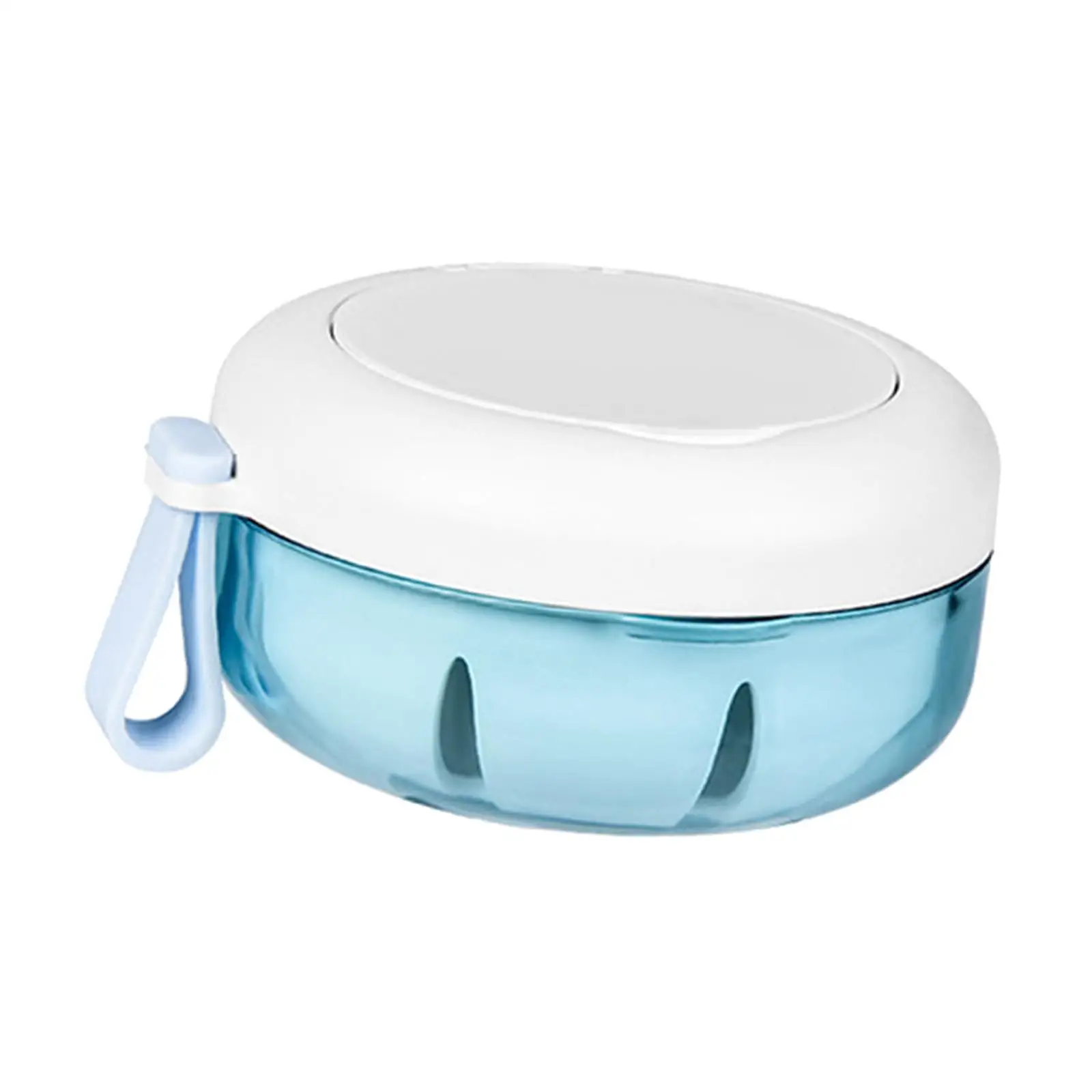 Denture Case with Strainer and Lid Leak Proof Waterproof Mouth Guard Box Sturdy and Durable Denture Bath Box for Travel Cleaning