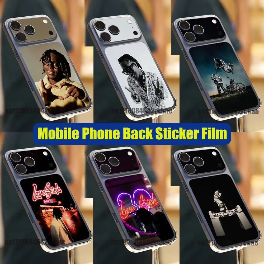 

For D-Don Toliver Octane Love Sick Hardstone Psycho iPhone 17 Pro Max Phone Back Sticker Film Decal Skin Wrap Custom Stickers