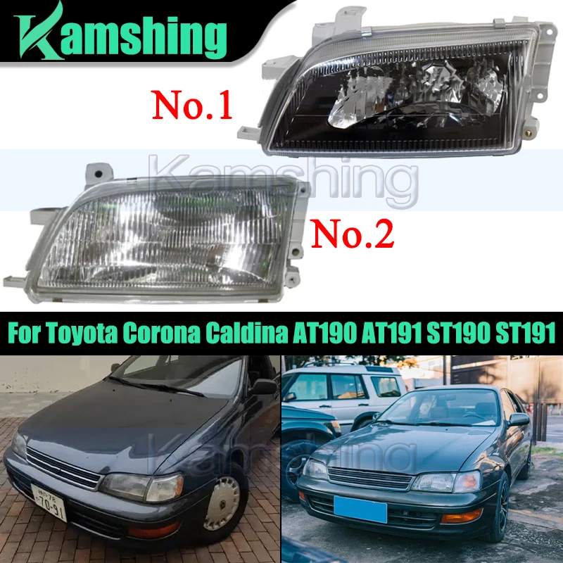 

1 пара фар переднего бампера для Toyota Corona Caldina AT190 AT191 ST190 ST191 1992-1995, головной светильник, фара