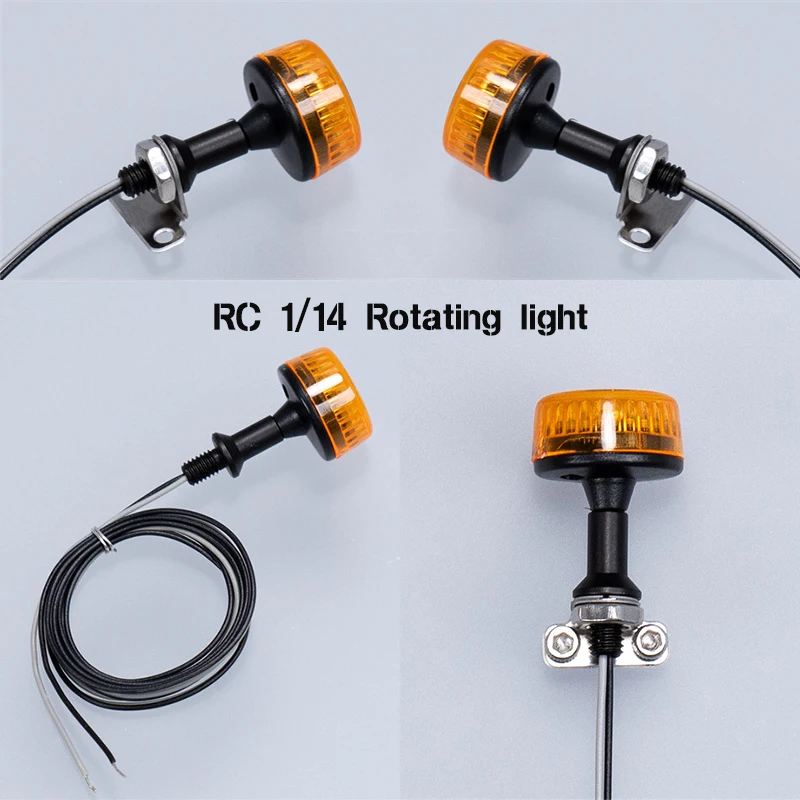 1/14 RC Model Truck Beacon Light Warning Light Rotating Lamp For Tamiya 1/14 RC Tractor Truck All Sereis 770S Arocs MAN TGX Part