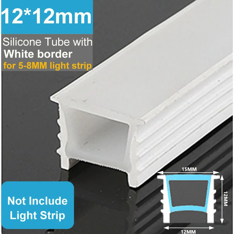 5m 10m Flexibele verzonken LED-siliconenbuis Licht Kanaalhouder Waterdicht Knipbaar Gemakkelijk te installeren Binnendecoratie DIY Speciaal gevormd
