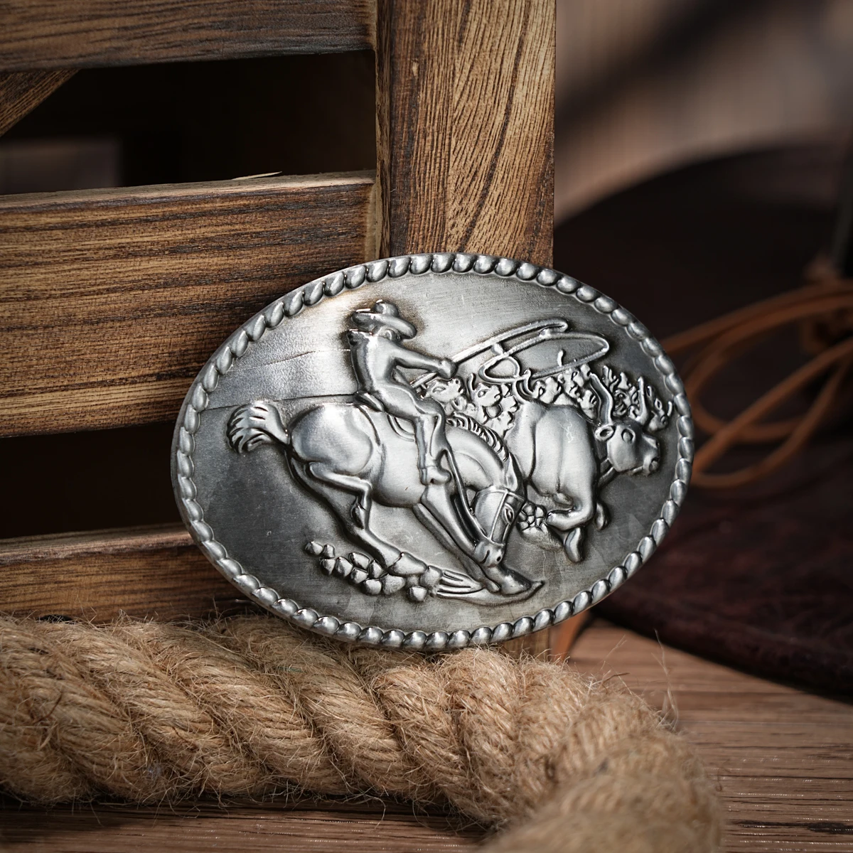 Western Belt Buckle Initial Vintage-Cowboy Rodeo Silver Large Skull Belt Buckle for Men Women