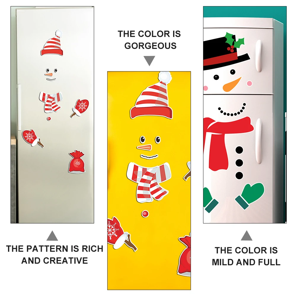 

2 Pcs Decorative Magnets for Fridge Magnetic Kitchen Accessories Christmas Refrigerator Decorations
