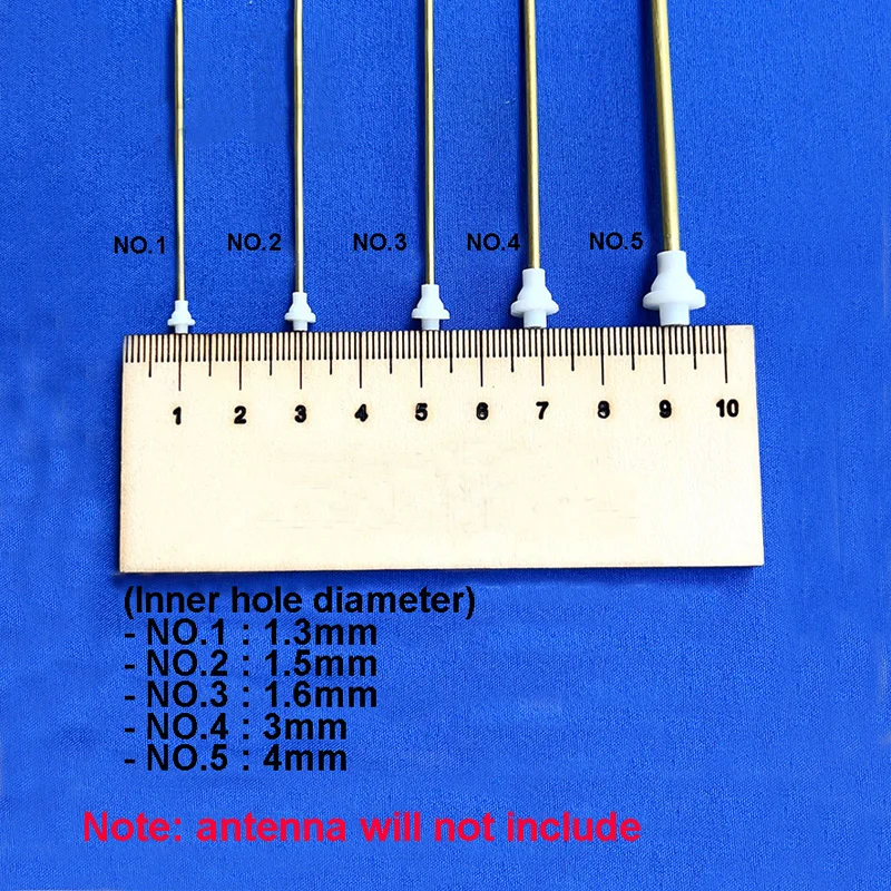 10PCS Innendurchmesser 1,3/1,5/1,6/3/4mm Antenne Basis Harz Montieren Sitz für RC Simulation Schiff Modell Signal Control Feste Halter Teile