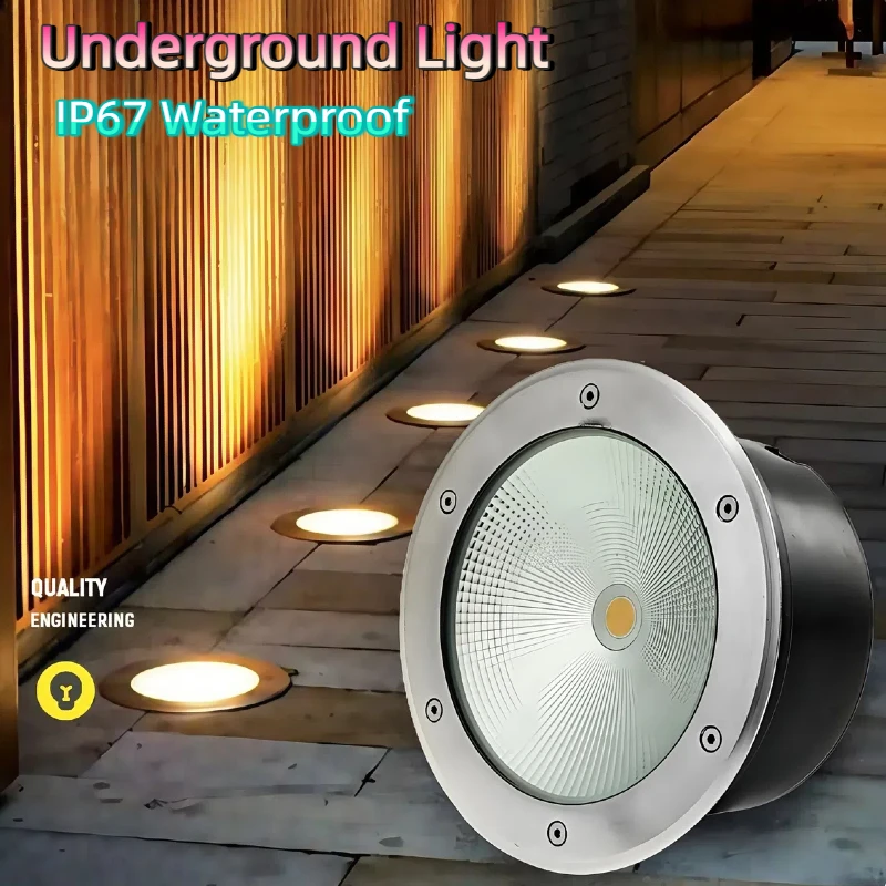 

5W 10W 12W Buried Garden Path Spot Recessed Underground Light Terrace AC220V110V12V24V IP67 Waterproof Led RGB Park Ground Lamps