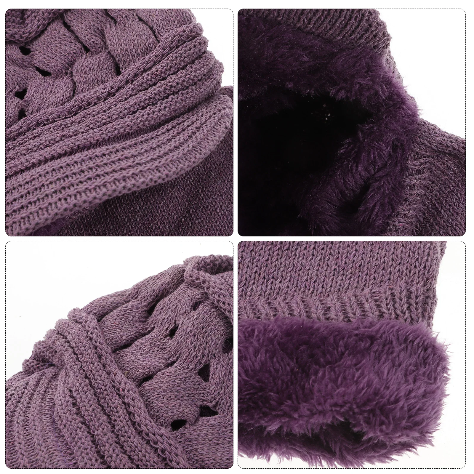 

Warm Hood Women Beanie Hat Scarf Has Headwear Headwrap Scarfs Cap Hooded Hats for Winter Thermal