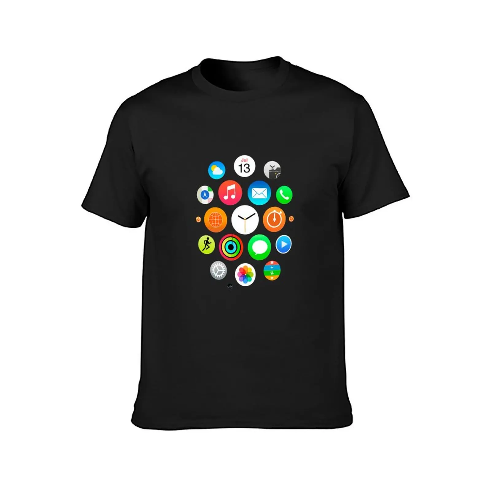 Apple Watch Face - Apps T-Shirt oversized boys whites kawaii clothes men clothes