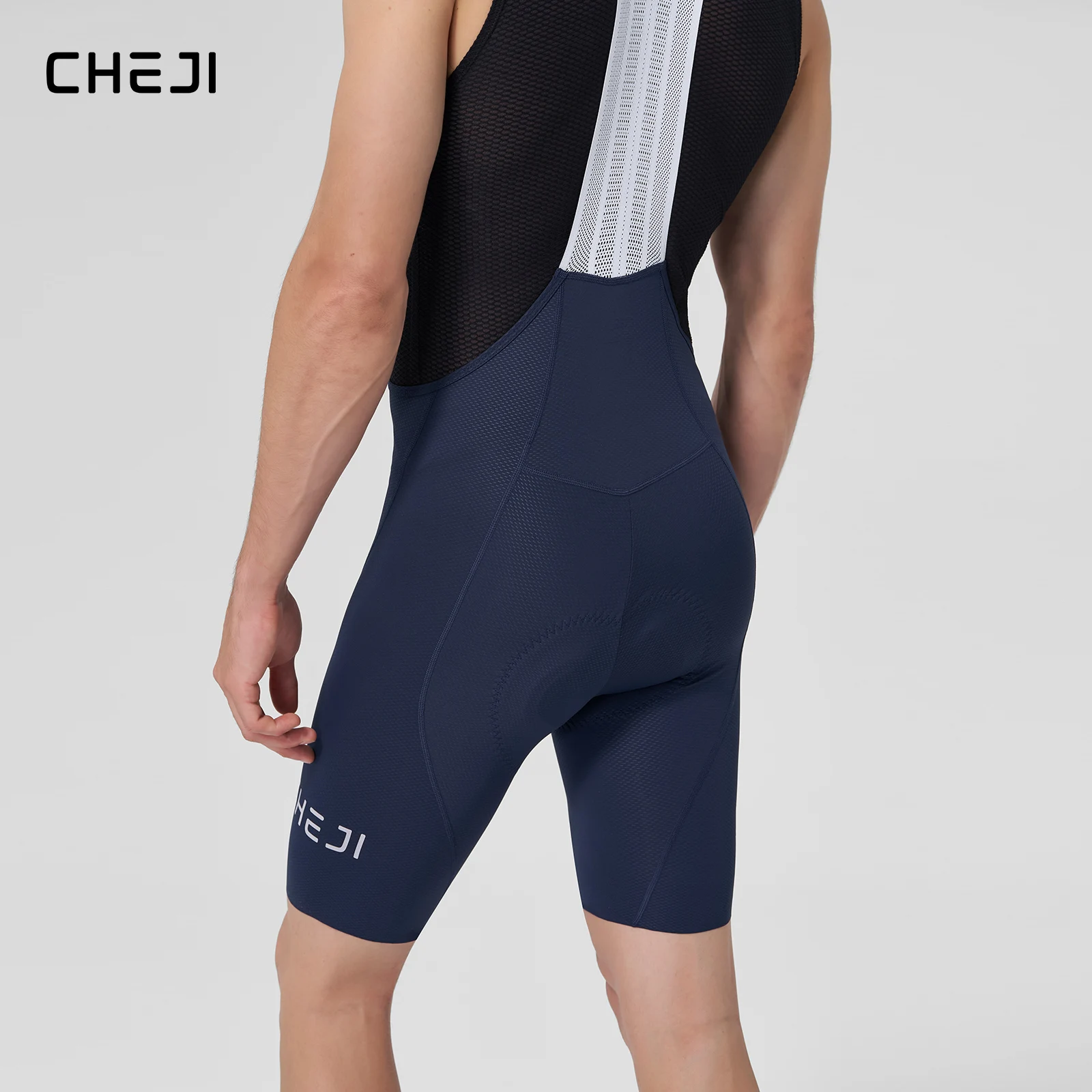 

Cheji Men's Cycling Bib Shorts High-Quality Seamless Craftsmanship Breathable Quick-Drying Comfortable for 6-Hour Riding