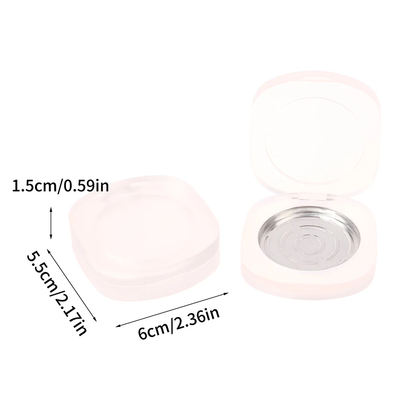 Flip Solid Ointment Box Eye Shadow Blush Box High Light Repair Powder Box Cosmetic Round Storage Container Frosting Single Box