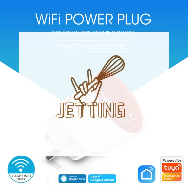 Tuya WIFI Power Plug 16A Zigbee 3.0 EU Smart Plug Socket With Power Monitor Function Mobile Phone Wireless Remote Control