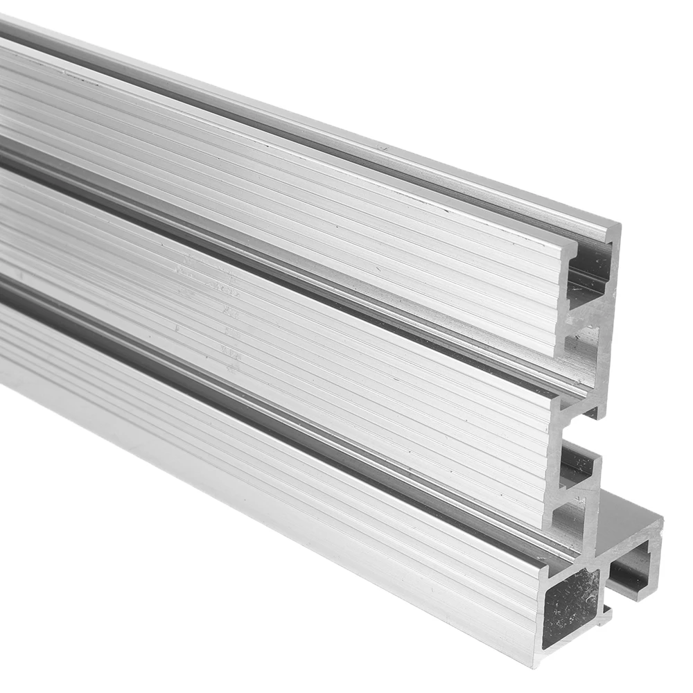 600/800 มม.Miter Gauge รั้ว T Track Slot เลื่อนวงเล็บไม้โปรไฟล์รั้วสําหรับงานไม้ Router Saw ตาราง Benche