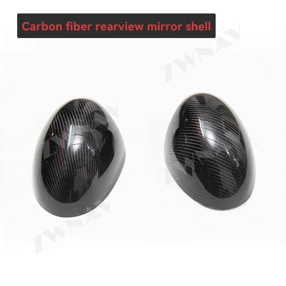 The Car Accessories For BMW MINI R55/R56 2007-2013 Real carbon fiber paste-on rearview mirror shell Auto modification parts