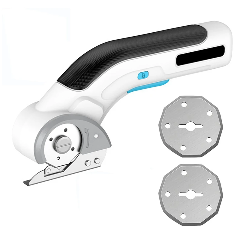 

Cordless Electric Scissors Rotary Cutter Rechargeable Electric Cardboard Box Fabric Scissor For Leather Carpet Sewing