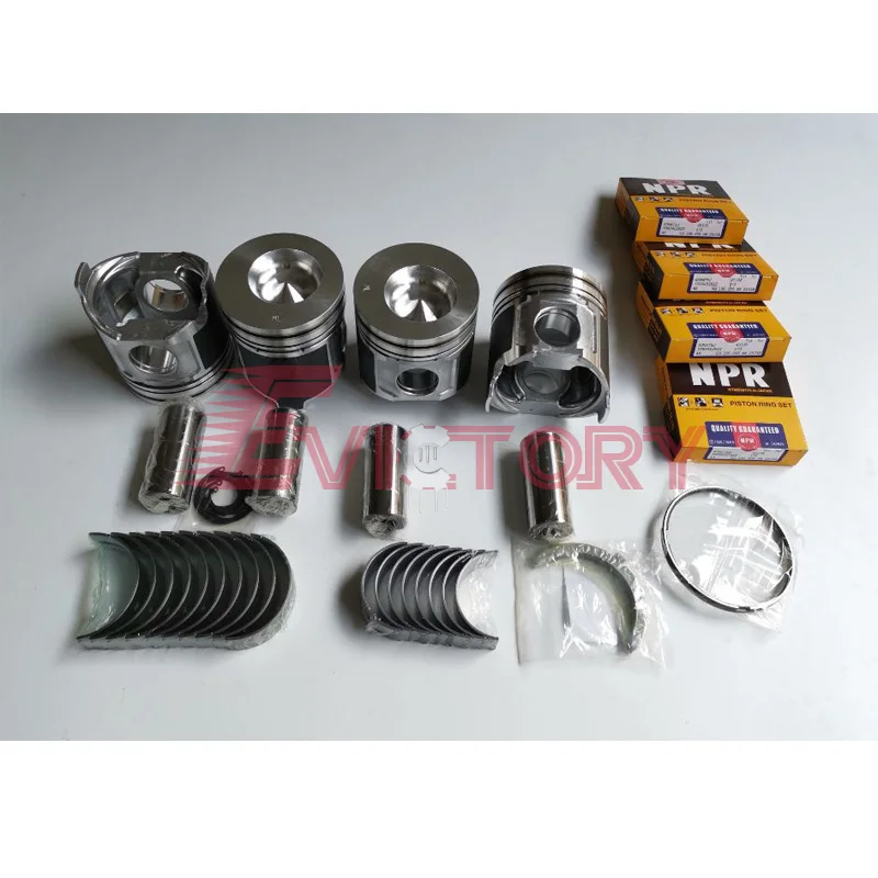 

overhaul 4TNE106T 4TNE106-T rebuild kit + water pump liner for Forklift YANMAR