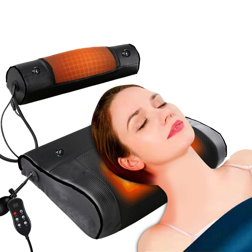 Electric Head Massage Pillows Back Neck Kneading Infrared therapy shiatsu Relaxation pillow Massager