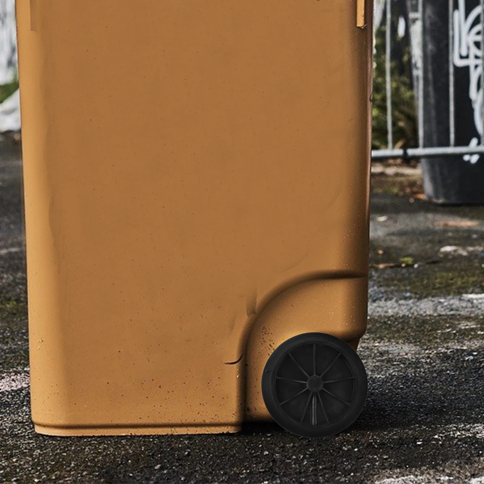 

2 pcs Garbage Can Wheels Replacement Trash Can Wheel Durable Outdoor Trash Bin Accessories Repair Kit For Mobility Enhancement