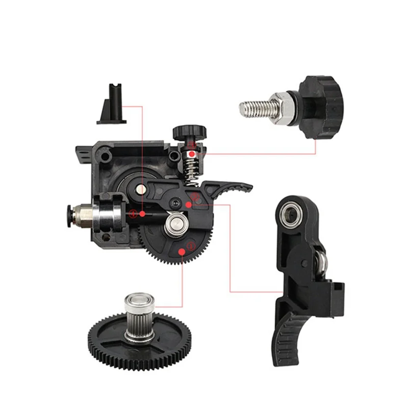 A56XQ Extruder อะไหล่ 3D เครื่องพิมพ์สต็อก Feeder สําหรับ ANYCUBIC สําหรับ MEGA S X Series,CR10,Ender 3 Series DIY 3D เครื่องพิมพ์,ED3 V6