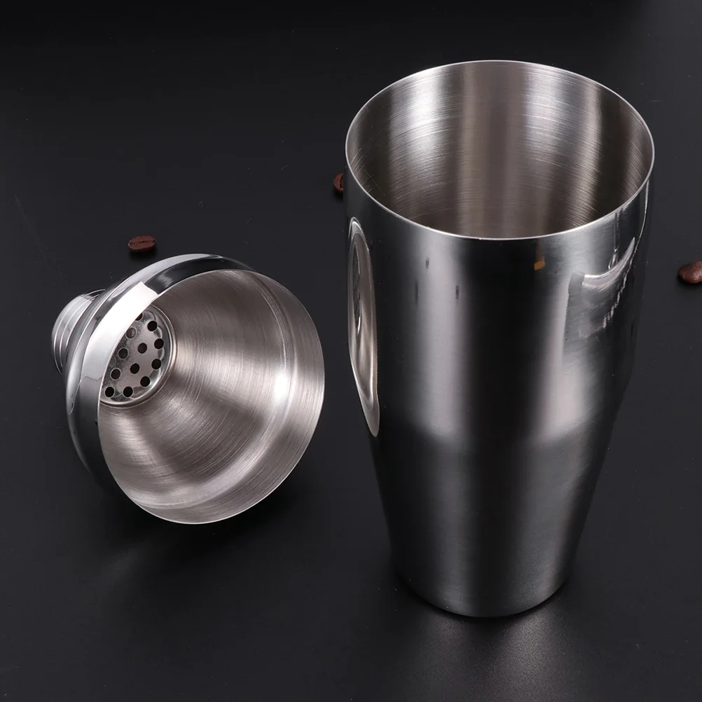 

750Ml Cocktail Stainless Steel Bartender Set For Mixing Shaking Straining Martini Wine Beverages Includes Jigger Lid Strainer