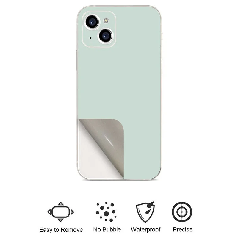 Same Color as 15 Decal Skin for iPhone 15 14 13 12 16 Pro Max Back Screen Protector Film Cover Plain 3M Wrap Aesthetic Sticker