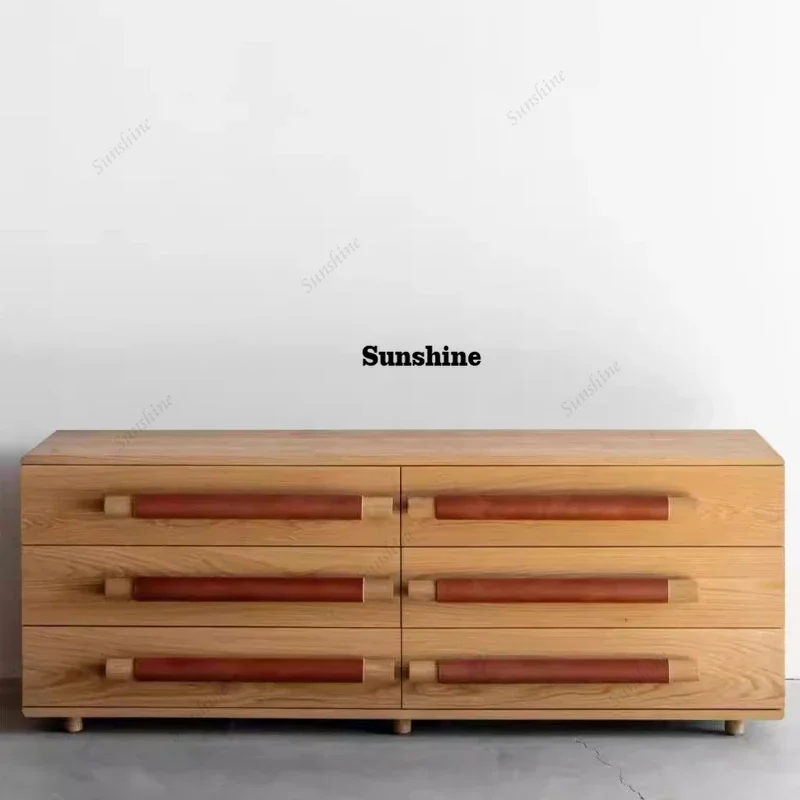 

TS Used solid wood chest of drawers vintage hotel storage cabinet